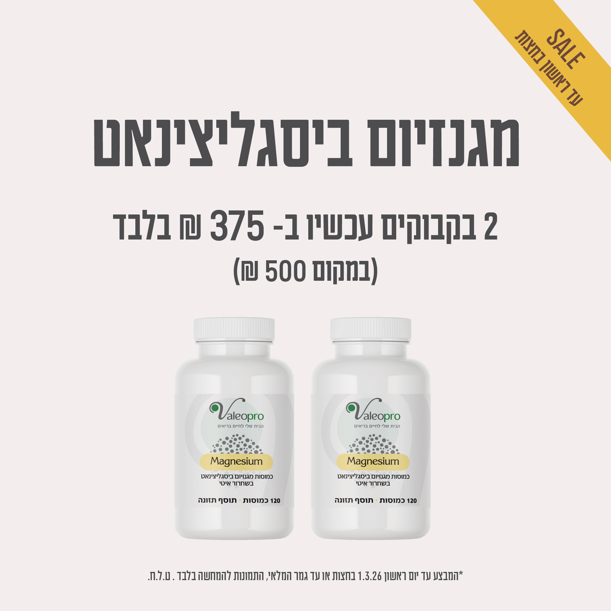 תמונת מוצר מגנזיום ביסגליצינאט